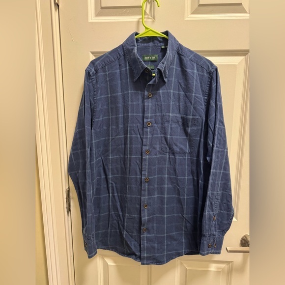 Mens Orvis Long Sleeve Button Down Shirt - Picture 1 of 2